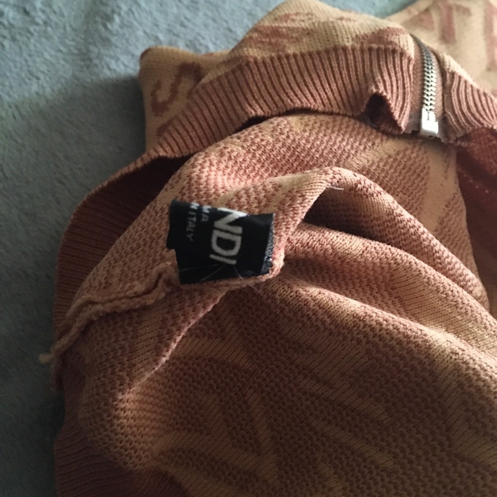 Skims Beige & Tan Logo Zip-Front Midi Dress - Picture 3 of 5